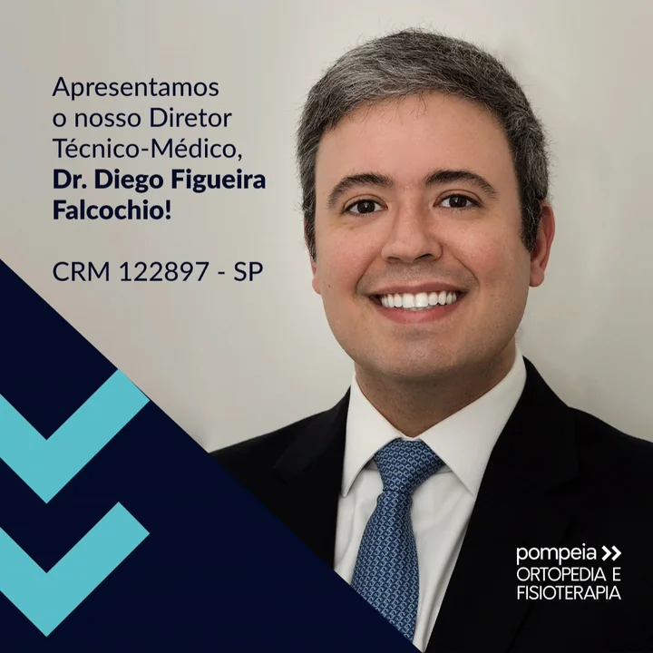 post da Pompeia Ortopedia e Fisioterapia que apresenta o diretor técnico-médico