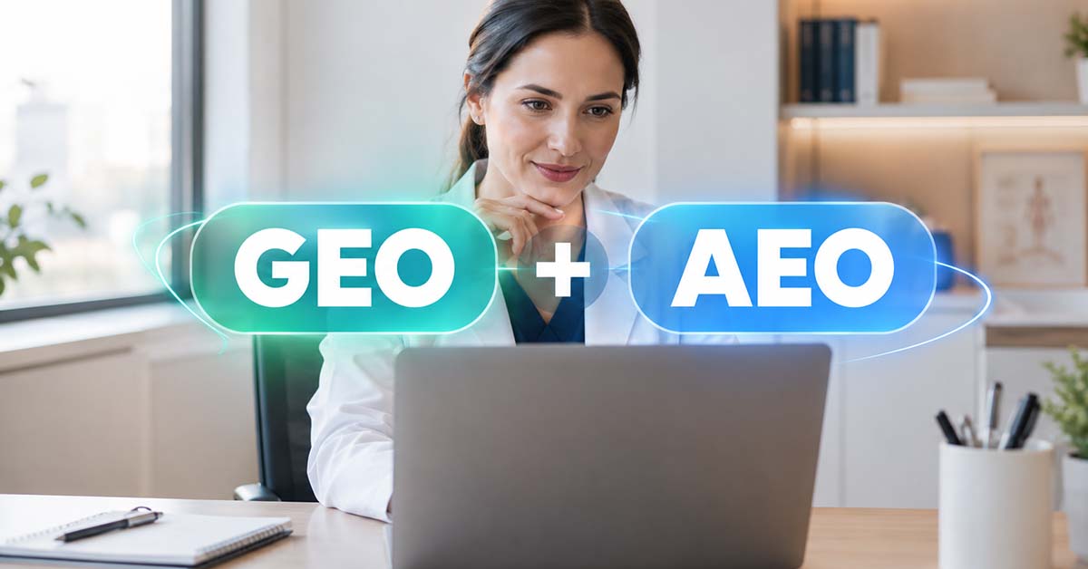 O que é GEO e AEO: como o médico aparece nas respostas da IA